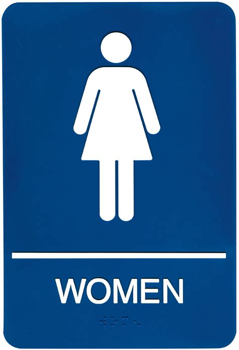 Women's Bathroom Signs Printable
