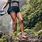 Women Hiking Barefoot