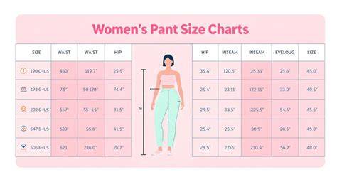 Women Pant Measurement Chart