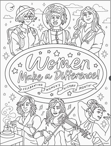 Womens Coloring Pages