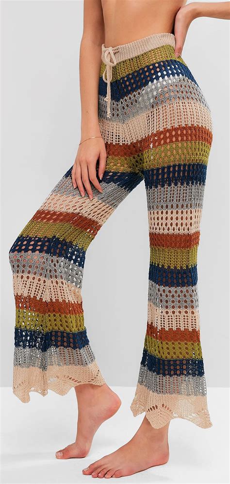 Womens Crochet Pants