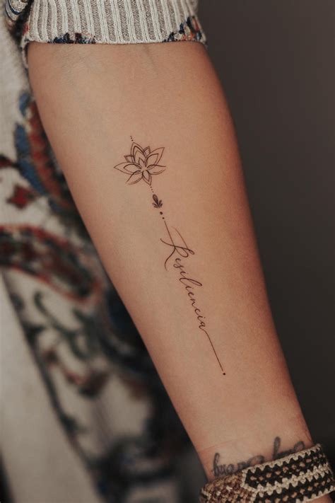 Womens Fine Line Tattoo