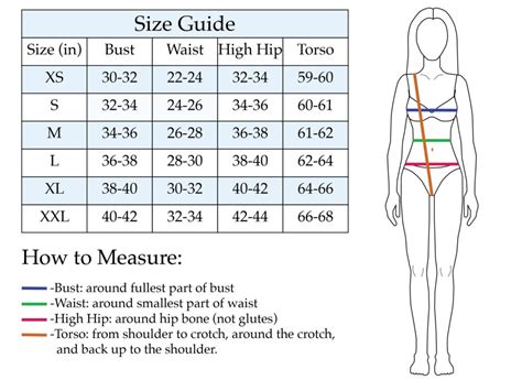 Womens Hip Size Chart