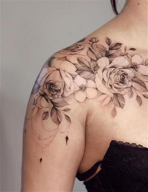 Womens Shoulder Back Tattoos