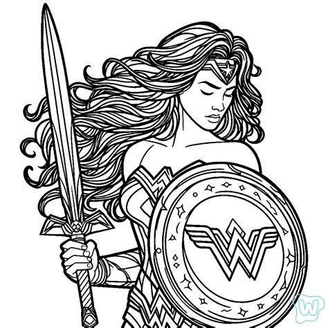 Wonder Woman Coloriage