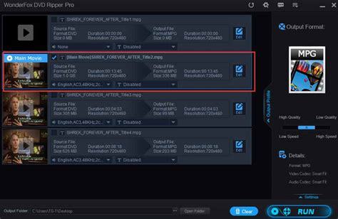WonderFox DVD Ripper Pro interface