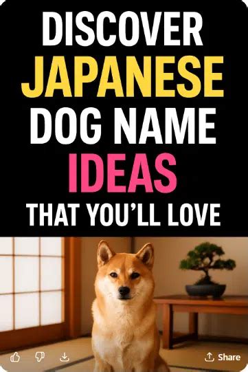 Wonderful Dog Name Japanese