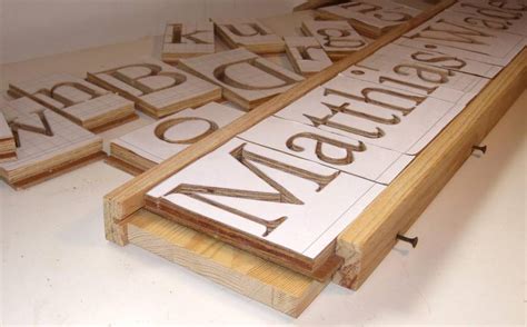 Wood Router Letter Templates