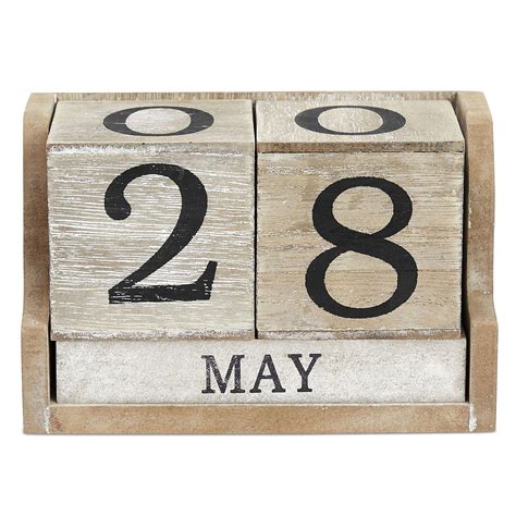 Wood Block Calendar