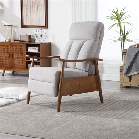 Wood Frame Recliner Chair