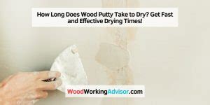 Wood Putty Drying Time