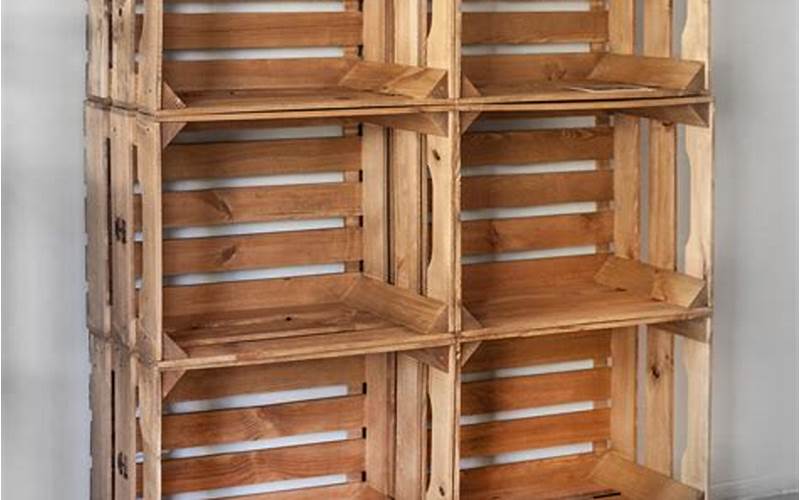 Wooden Crate Shelves
