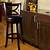 Wooden Swivel Bar Stools With Back