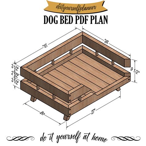 Wooden Dog Bed Frame Plans