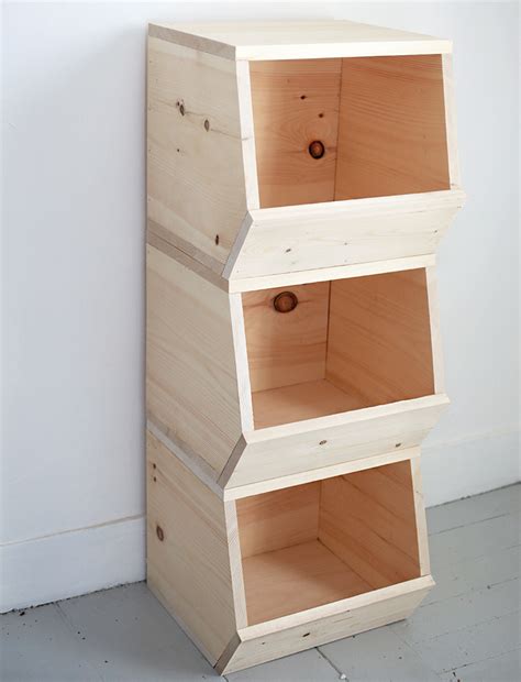 Small Stackable Storage Wood Bin Pillowfort™ Toy storage bins, Wood bin, Stackable storage bins