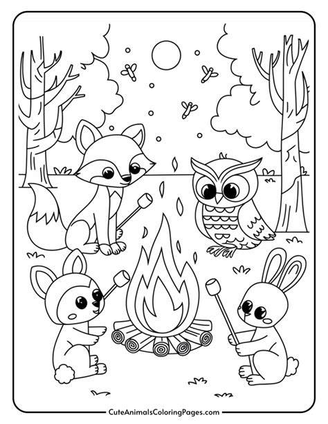 Woodland Animals Coloring Pages