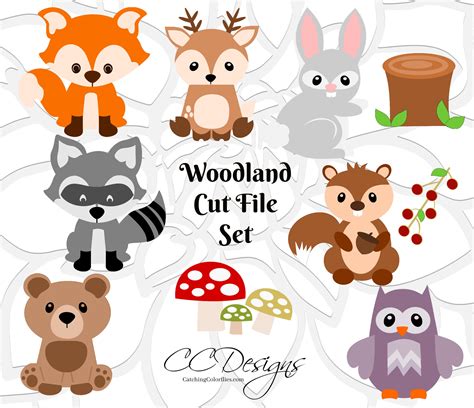 Download Woodland Baby Animals Svg Cut Images