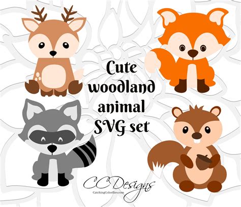 Download Woodland Baby Animals Svg Easy Edite