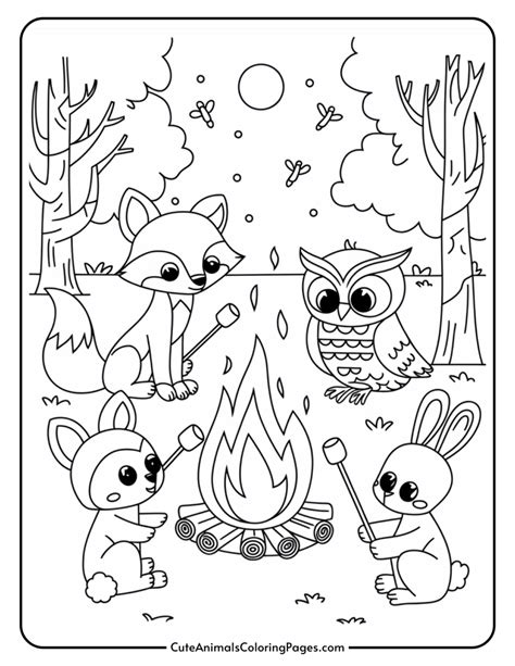 Woodland Coloring Pages