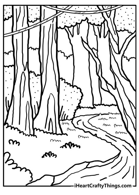 Woods Coloring Pages