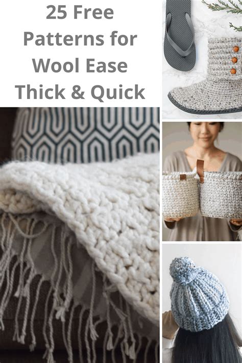 Wool Ease Thick  Quick Patterns