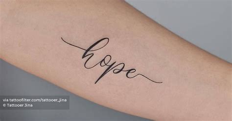 40 Hope Tattoos For Men Four Letter Word Design Ideas