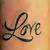 Word Love Tattoo Designs
