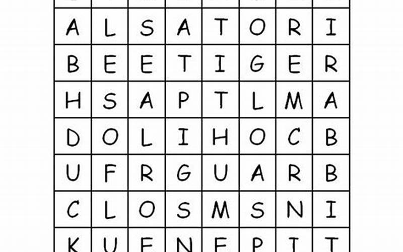 Word Puzzles For Kids