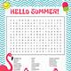 Word Search Summer Printable