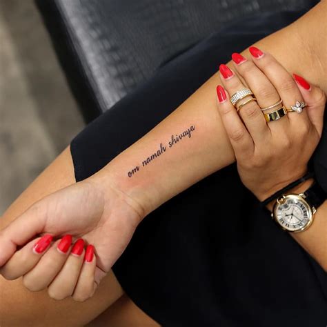 Word Wrist Tattoos Simple And Elegant 63 Meaningful