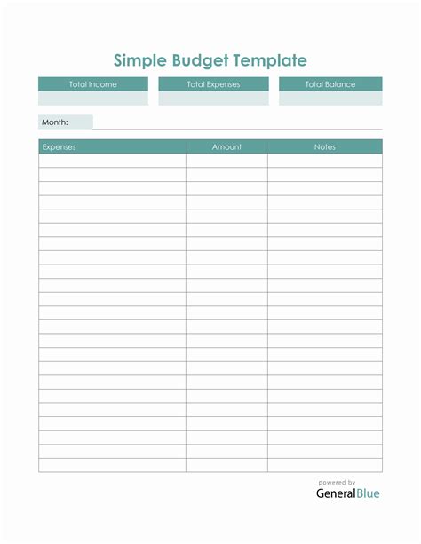 monthly budget template word Budget Template 9+ Download Free
