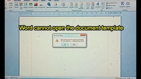 Word Cannot Open This Document Template Free Design Template