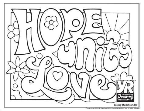 Word Coloring Pages