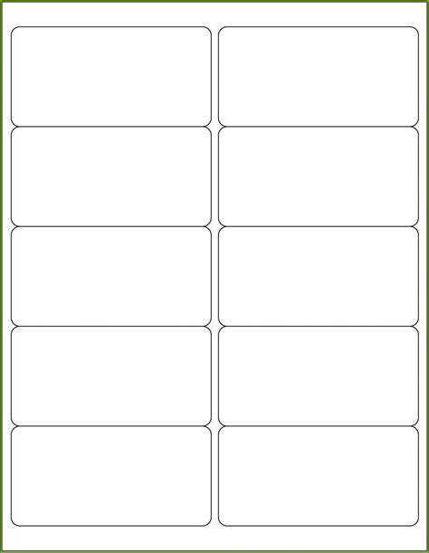 Word Label Template 12 Per Sheet