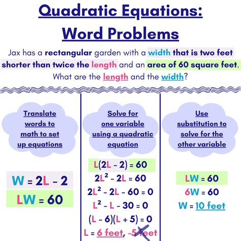 Word Problems Involving Quadratic Equations