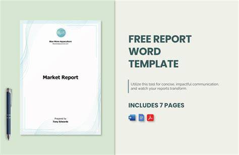 Word Report Template - 8+ Free Word Document Downloads