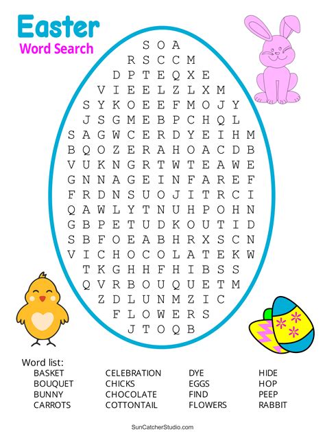 Word Search For Easter Printable