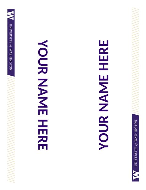 Word Table Tent Template