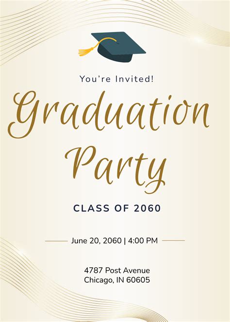 Word Template Graduation Invitation