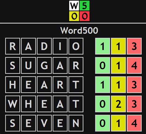 Word500 Game