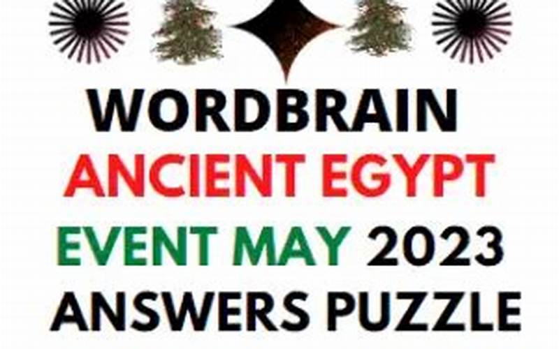 Wordbrain Ancient Egypt Event