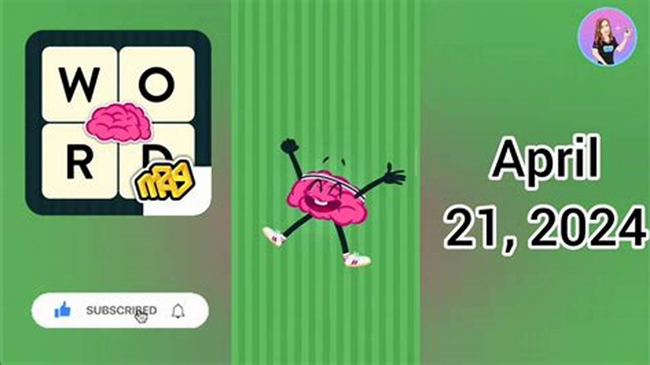Wordbrain Spring Event April 13 2024