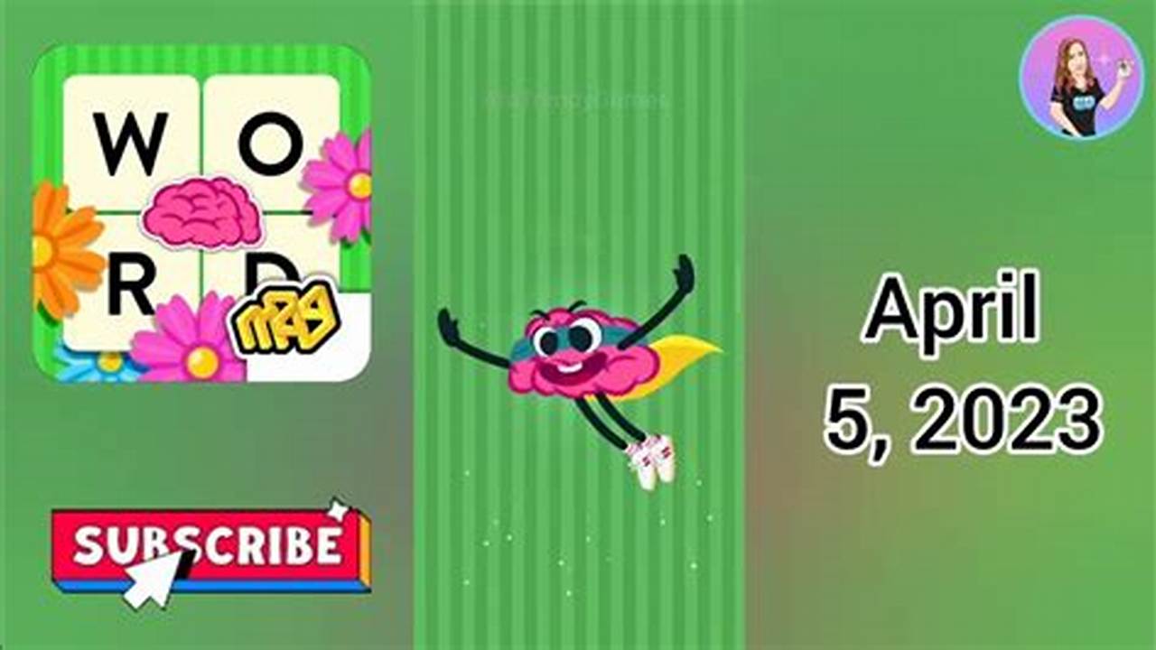 Wordbrain Spring Event April 15 2024