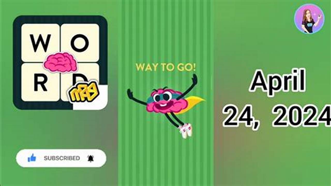 Wordbrain Spring Event April 21 2024au