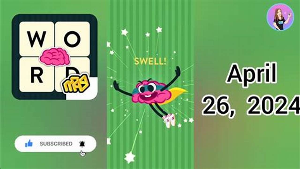 Wordbrain Spring Event April 26 2024 Lok