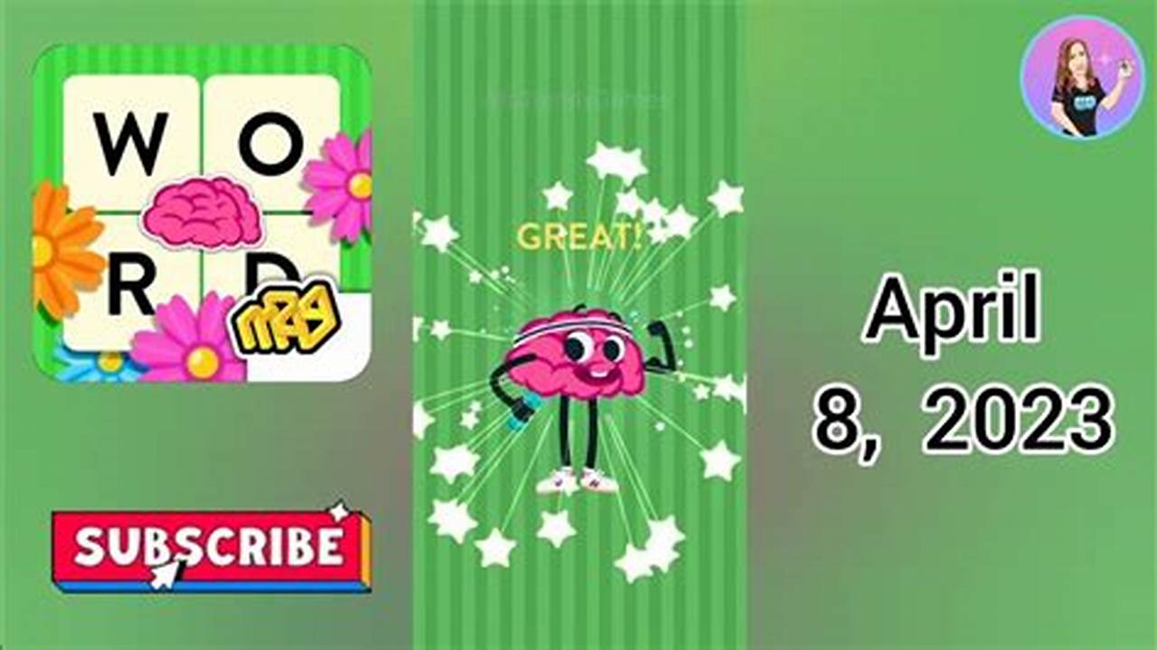 Wordbrain Spring Event April 8 2024