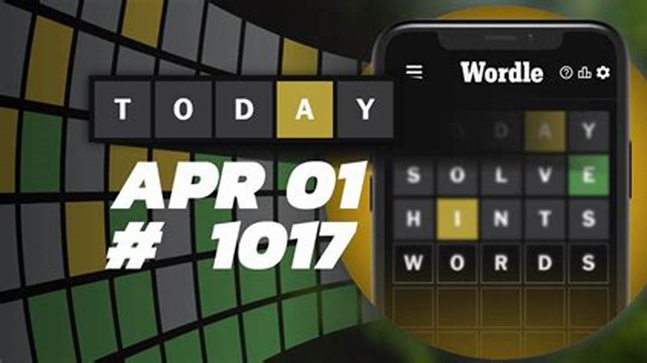 Wordle Answer April 1 2024 Today