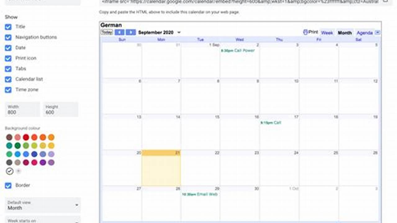 Wordpress Google Calendar