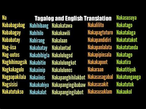 Words That Start With ñ In Tagalog