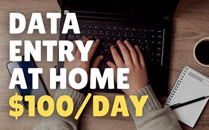 Work From Home Data Entry Jobs